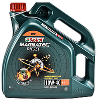 Моторное масло 10W-40 полусинтетика Castrol Magnatec Diesel B4 (4л) Castrol 15CA2B