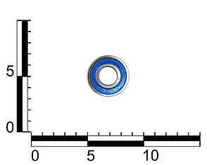 Підшипник генератора ВАЗ 2110-15, 1117, 2123, ГАЗель, Волга, з боку випрямляча (6202 2RS) "малий", фото 2