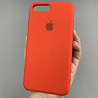 Чехол для Apple iPhone 8 Plus силиконовый кейс с микрофиброй на телефон айфон 8 плюс красный slk