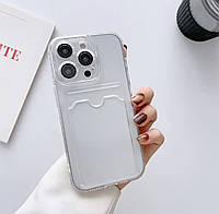 Фирменный силиконовый прозрачный чехол iphone 12Pro Max 6.5дюйма