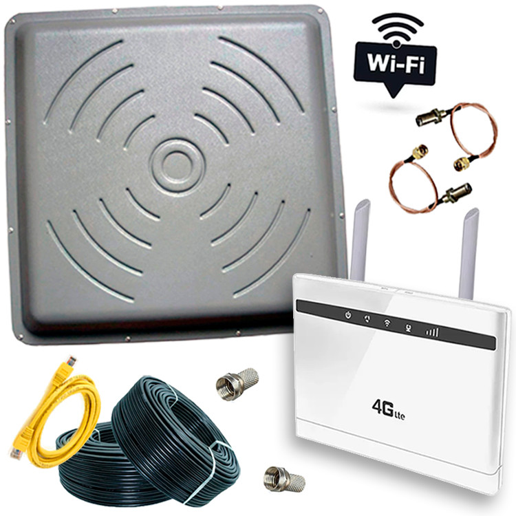 4G Wi — Fi комплект із потужною антеною (роутер CP100-3 + антена МІМО 24 Дб.)