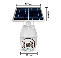 Камера видеонаблюдения IP CAMERA XF-DC06-F 4G solar WI-FI с солнечной батареей, Gp2, Хорошее качество, Камера