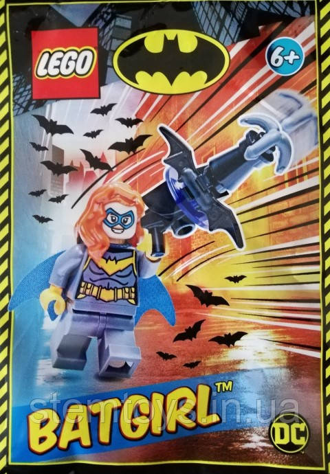 Конструктор LEGO SUPER HEROES minifigures Batgirl foil pack, 212115, мініфігурка Лего Супергерої Бетгерл, полібег