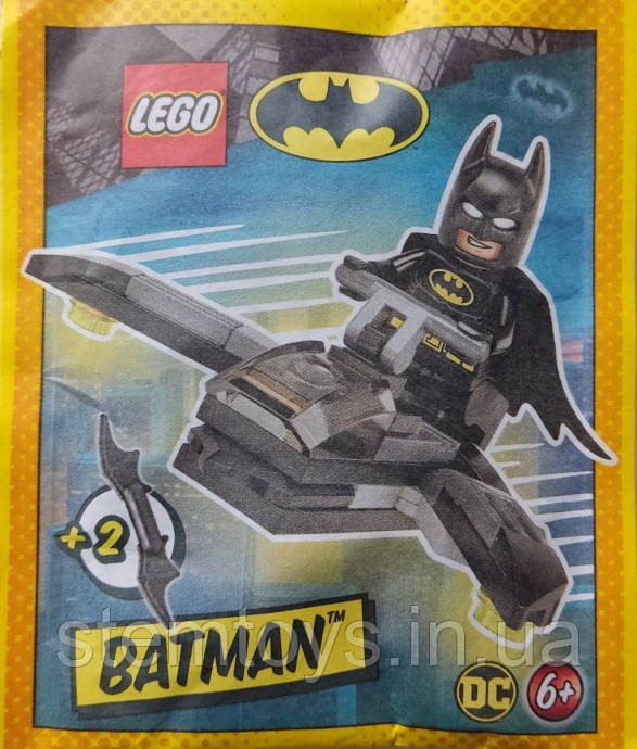 Конструктор LEGO SUPER HEROES minifigures Batman with Jet paper bag, 212326, мініфігурка Лего Супергерої