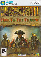 Комп'ютерна гра Europa Universalis III: Heir to the Throne (PC DVD)