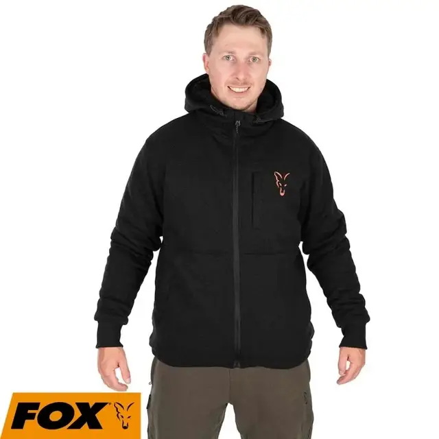 Куртка Fox Collection Sherpa Jacket Black Orange купить в интернет
