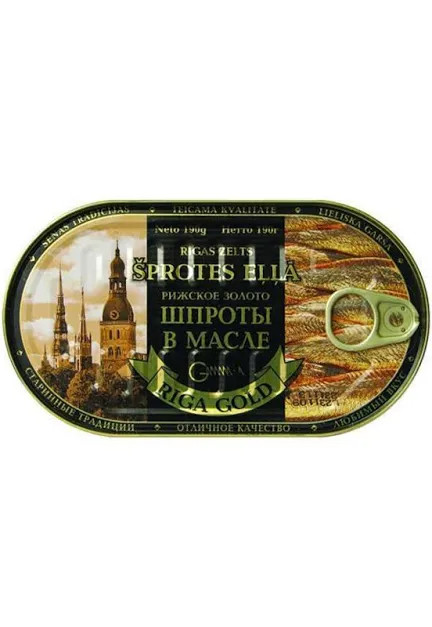 Шпроты в оливковом масле RIGA GOLD, 240 г - Выгодная Цена Купить в ...