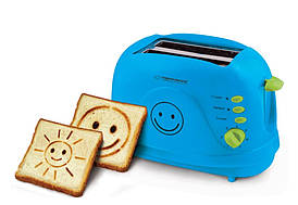 Тостер Esperanza EKT003B Smiley blue (2 тоста 750 Вт смайлики)