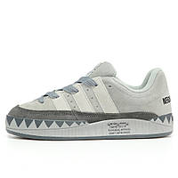 Мужские кроссовки Adidas Adimatic x Neighborhood Grey White серые замшевые кроссовки адидас адиматик нейборхуд