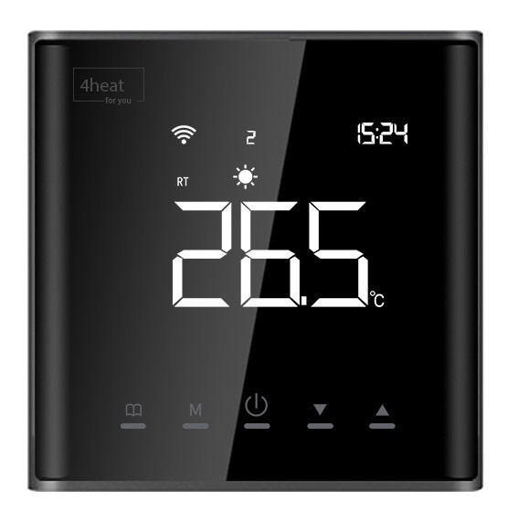 Сенсорний регулятор для котла 4HEAT AE-669 Boiler | Чорний
