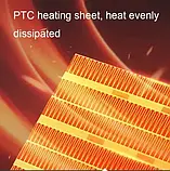 Нагрівач міні тепловентилятор настільний XH 1201 1200W керамічний нагрівач, фото 3