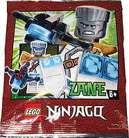 Конструктор детский LEGO NINJAGO minifigures Zane foil pack, минифигурка Лего Ниндзяго Zane, полибег