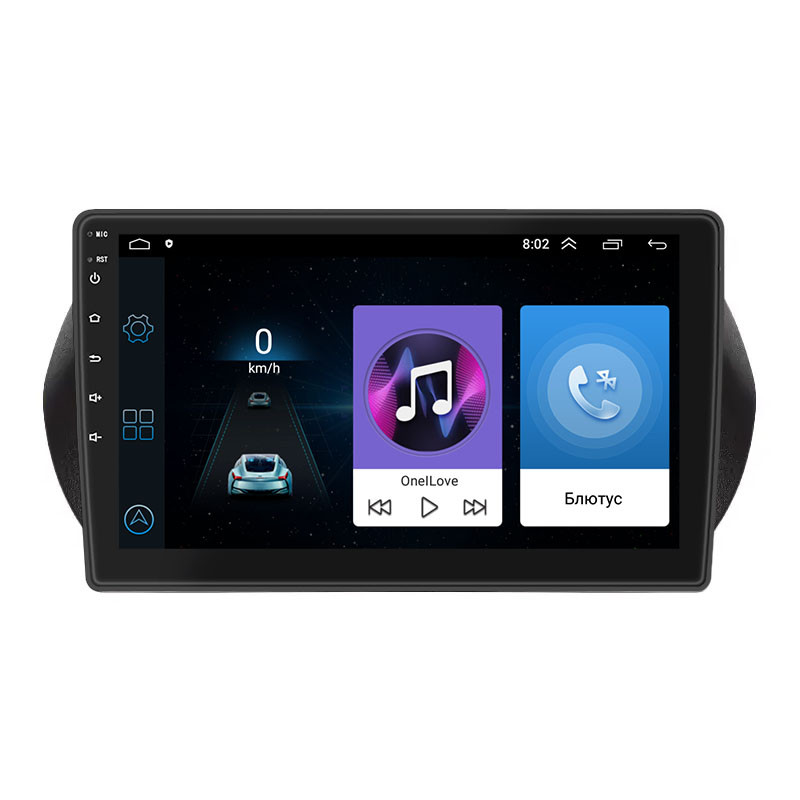 Штатна магнітола Lesko для Fiat Qubo I Рестайлінг 2016-2019 екран 10" 1/16Gb Wi-Fi GPS Base 1 шт.