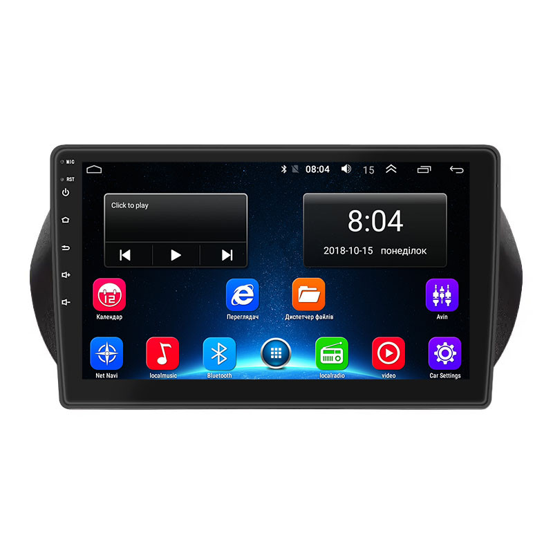 Штатна магнітола Lesko для Fiat Qubo I Рестайлінг 2016-2019 екран 10" 2/32Gb Wi-Fi GPS Base 1 шт.