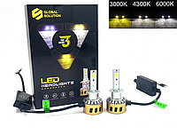 Светодиодные LED Лампы GS G5 H1 3 Color 8000Lm
