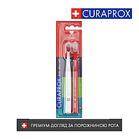 Набір зубних щіток дитячих (5-12 РОКІВ) 2 ШТ Curaprox CS KIDS (SWISS SCHOOL EDITION) Курапрокс Швейцарія