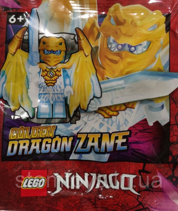 Конструктор LEGO NINJAGO мініфігурка Лего Ніндзяго Golden Dragon Zane foil pack