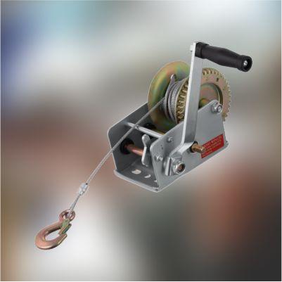 Лебідка важільна барабанна, сталевий трос, тягове зусилля 900 кг INTERTOOL GT1455 Лебідка важільна барабанна, сталевий трос, тягове зусилля 900 кг INTERTOOL GT1455