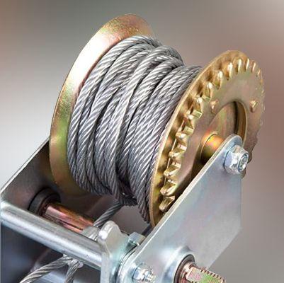 Лебідка важільна барабанна, сталевий трос, тягове зусилля 900 кг INTERTOOL GT1455 Лебідка важільна барабанна, сталевий трос, тягове зусилля 900 кг INTERTOOL GT1455