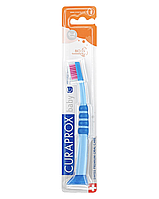Зубна щітка дитяча Curaprox CS BABY з гумованою ручкою (0-4 РОКІВ) (Синій - Рожевий) Швейцарія Курапрокс