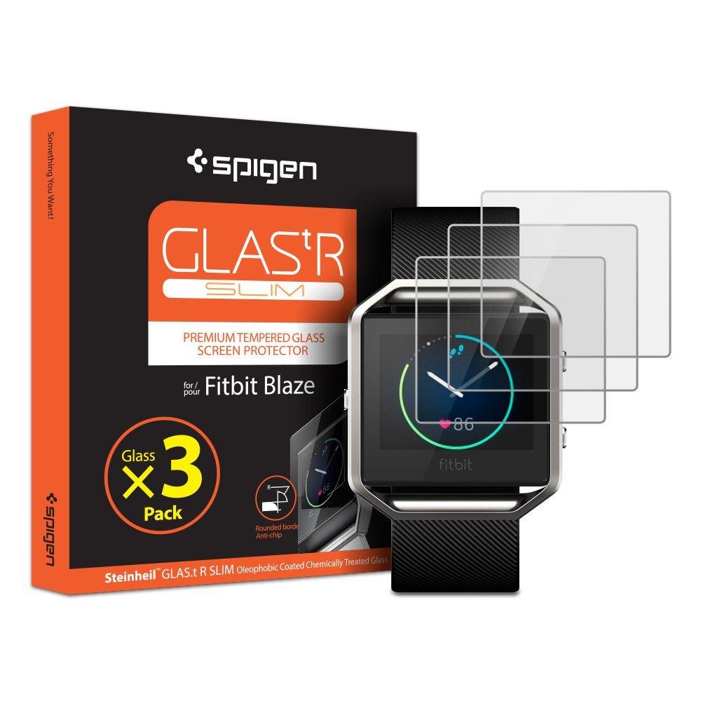 Захисне скло Spigen GLAS.tR SLIM для годин Fitbit Blaze (3 скла)