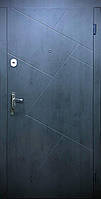Двері Ф1 металеві 2050*960 ліві бетон сірий