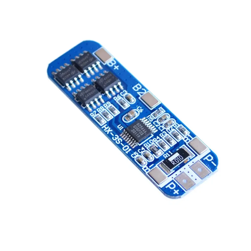 Контролер заряду/розряджання Li-Ion, BMS 3S 11,1В, 10 А, HX-3S-01, модуль захисту