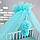 Балдахін-шатер на дитяче ліжечко з легкої дихаючої євро-сітки (євро-фатін) 9х1,7 метри - М'ятний, фото 3