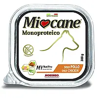 Вологий беззерновой корм Morando MioCane Monoproteico Only Chicken для собак, з куркою, 300 г