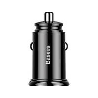 Автозарядка Baseus Circular Plastic Dual USB QC3.0 30W