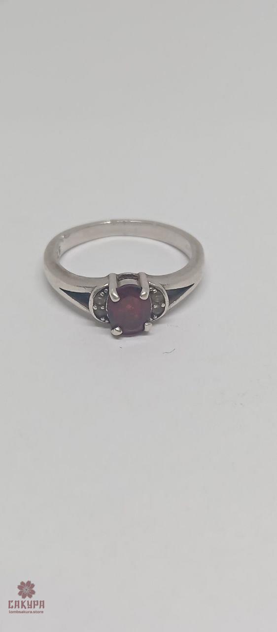 Серебряное кольцо со вставкой цирконий - фото 2 - id-p2084445291