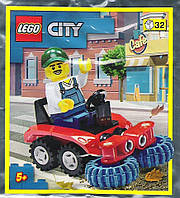 Конструктор детский LEGO City minifigures Sweeper, Лего Сити минифигурка Sweeper полибег