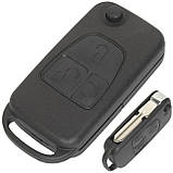 Заготівка викидного ключа MERCEDES HU39 з трьома кнопками (гостре лезо) #113.1, фото 6