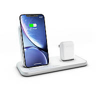 Беспроводная док-станция Zens Stand+Dock Aluminium Wireless Charger White 10W