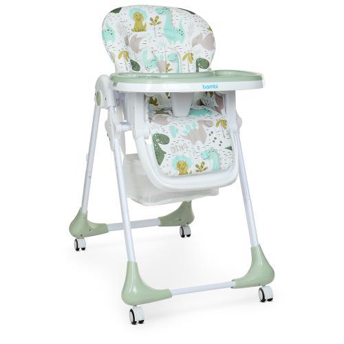 Стільчик для годування Bambi M 3233 Dino Pine Green, Зелений