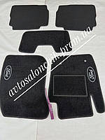 Коврики в салон ворсовые текстильные на ФОРД Мондео 5 FORD Mondeo 5 с 2015 автоковры комплект