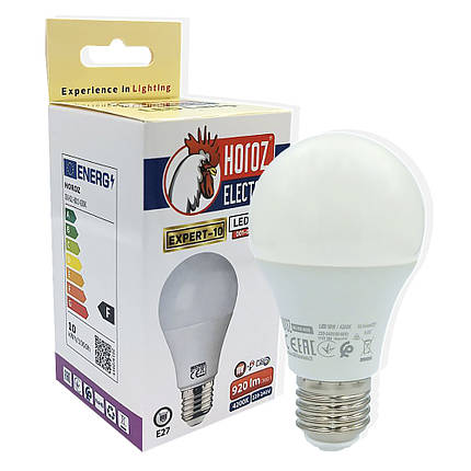 LED лампа Horoz EСвітлодіодна лампа Horoz EXPERT-10 A60 10W E27 4200K dimmableXPERT-10 A60 10W E27 4200K димована 001-021-0010-061, фото 2