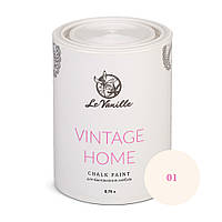 Крейдова фарба для фарбування меблів та елементів декору Le Vanille Vintage Home Кремова (колір 01) 0,75 л