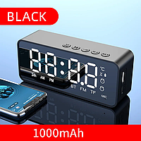 Годинник з акумулятором дзеркальні, будильник, термометр, Bluetooth колонка з FM G-50