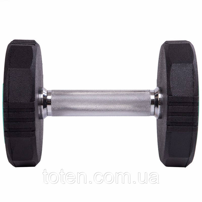 Гантель цільна професійна LI NUO GA-3614-7.5 1шт 7.5кг топ, фото 1