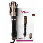 Фен гребінець VGR V-559 для завивки та сушіння волосся керамічне покриття 2 швидкості 2 насадки, фото 5