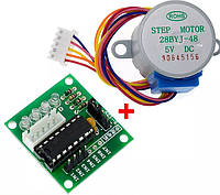 28BYJ-48 5V - компактный и надежный шаговый двигатель(stepper motor) с драйвером на микросхеме ULN2003