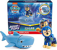 Фігурка Щенячий патруль Чейз з акулою, paw patrol aqua pups chase and shark