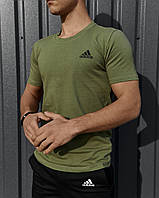 Мужские футболки и майки Adidas хаки, Турецкие мужские футболки печать, Модная футболка адидас
