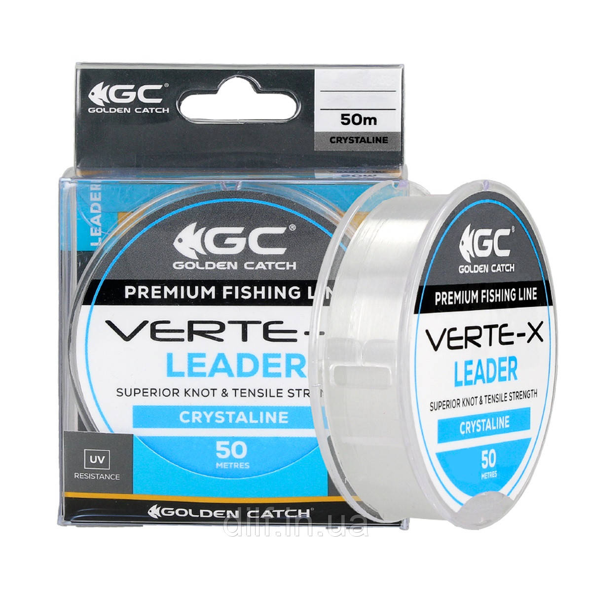 Волосінь GC Verte-X Leader 50м Crystaline 0.181 мм 3.8 кг