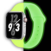 Светящийся силиконовый ремешок iLoungeMax Luminous Strap для Apple Watch Ultra 49mm | 45mm | 44mm | 42mm Lime