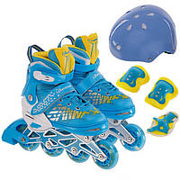 Комплект — ролики із захистом розмір S/31-34/коліща PU арт. 7945-S