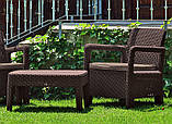 Комплект садових меблів Keter Tarifa Balcony, коричневий, фото 2