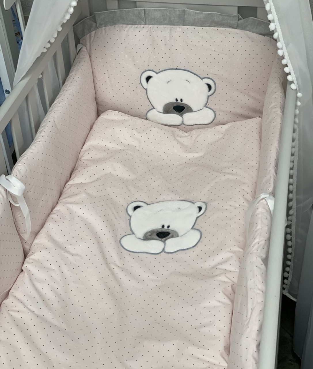 Дитяча постіль "Ведмедик" подушки 8 елементів., фото 1