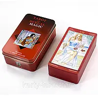 Гадальные карты Таро Магия Наслаждений (Tarot of Sexual Magic ) в жестяной коробочке с красным срезом